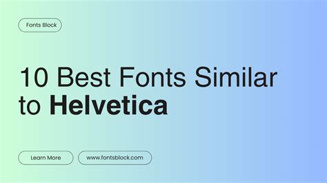 fonts on powerpoint that are similar to helvetica